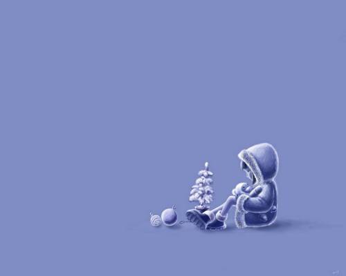 Девочка с ёлкой