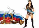 Брюнетка в военной форме (с 9 мая) 2